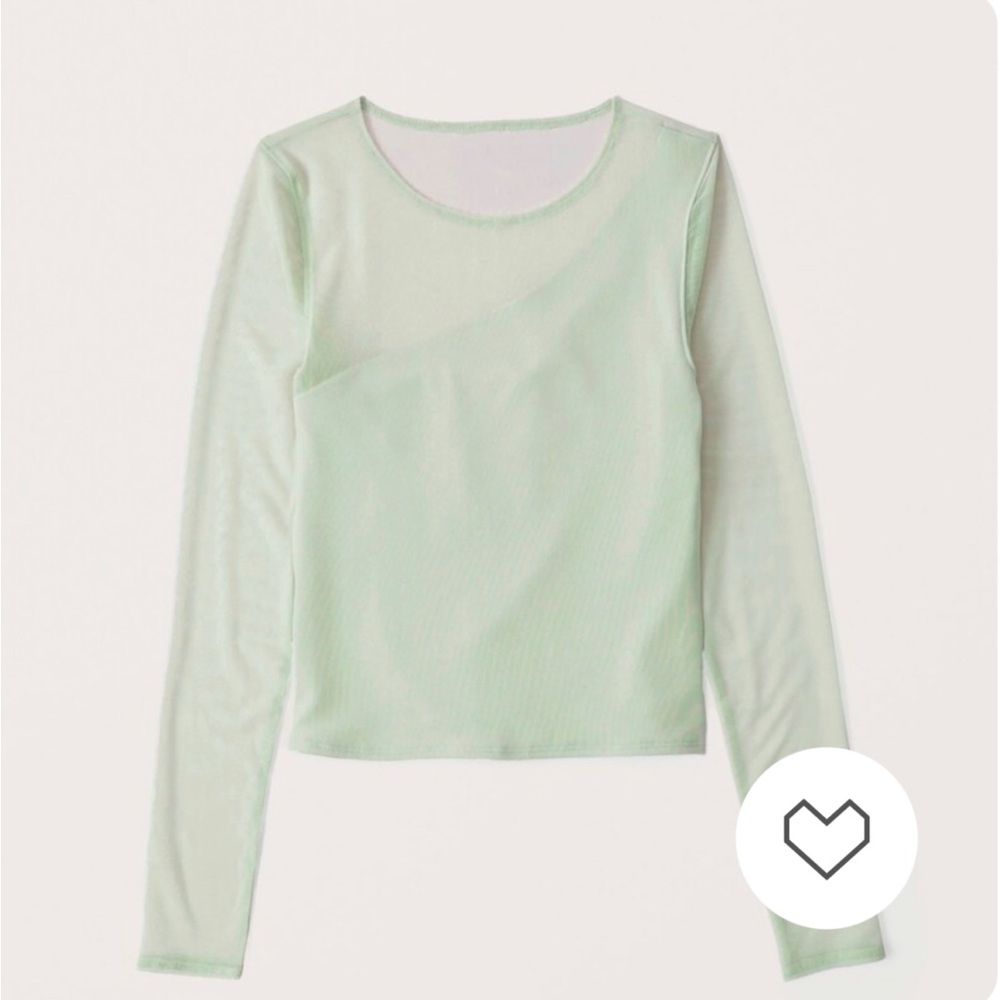 Abercrombie & Fitch Asymmetrical Mesh Top